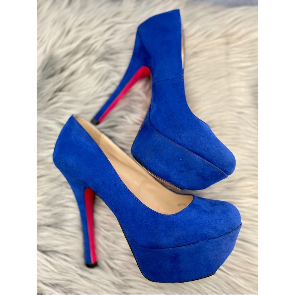 Charlotte Russe Blue Stilettos Heels